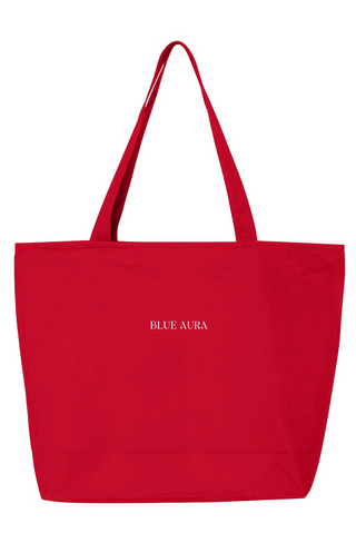 Blue Aura Zippered Tote