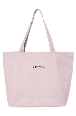 Blue Aura Zippered Tote