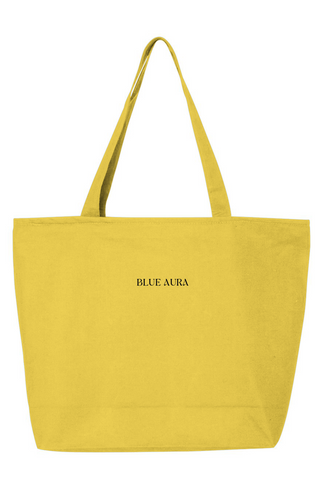 Blue Aura Zippered Tote